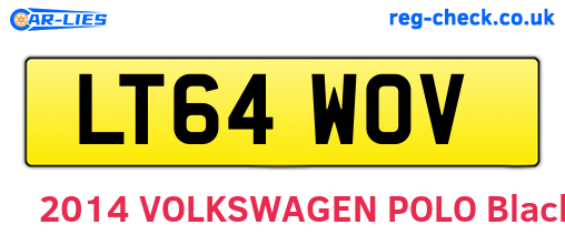 LT64WOV are the vehicle registration plates.