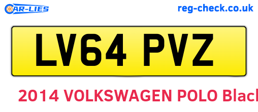 LV64PVZ are the vehicle registration plates.