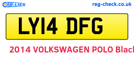 LY14DFG are the vehicle registration plates.