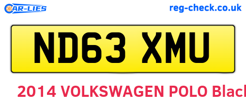 ND63XMU are the vehicle registration plates.