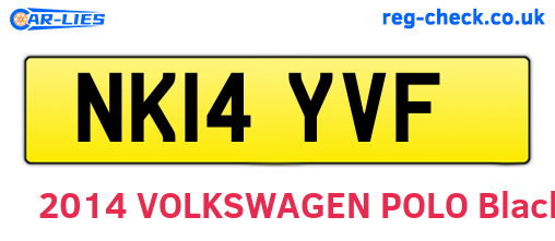 NK14YVF are the vehicle registration plates.
