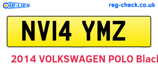 NV14YMZ are the vehicle registration plates.