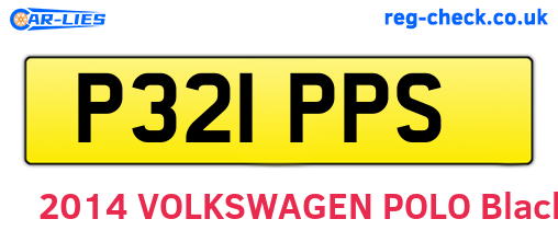 P321PPS are the vehicle registration plates.