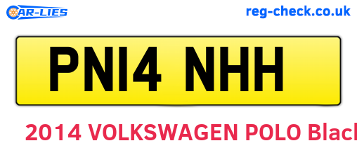 PN14NHH are the vehicle registration plates.