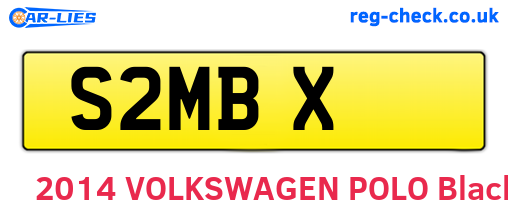 S2MBX are the vehicle registration plates.