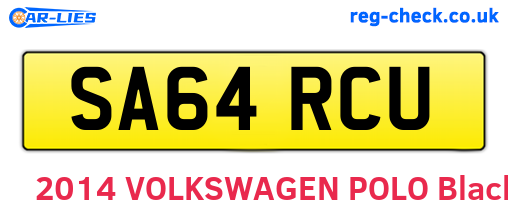 SA64RCU are the vehicle registration plates.