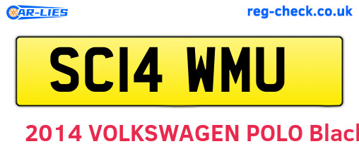 SC14WMU are the vehicle registration plates.