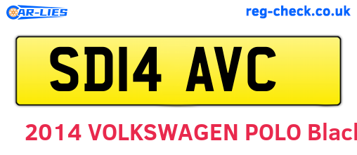 SD14AVC are the vehicle registration plates.