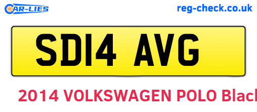 SD14AVG are the vehicle registration plates.