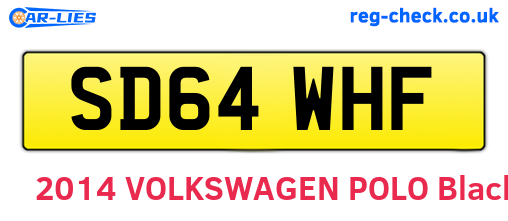 SD64WHF are the vehicle registration plates.