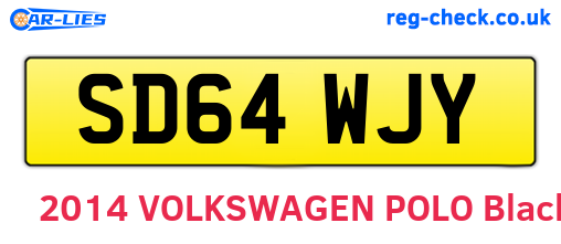 SD64WJY are the vehicle registration plates.