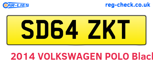 SD64ZKT are the vehicle registration plates.