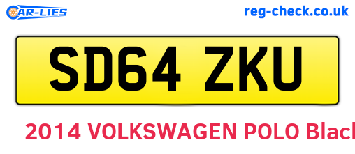 SD64ZKU are the vehicle registration plates.