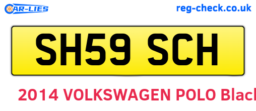 SH59SCH are the vehicle registration plates.
