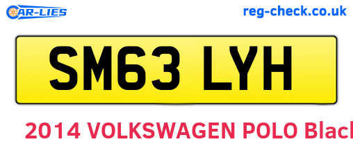 SM63LYH are the vehicle registration plates.