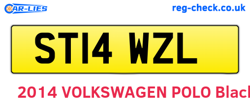 ST14WZL are the vehicle registration plates.