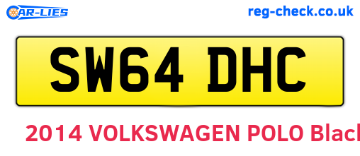 SW64DHC are the vehicle registration plates.