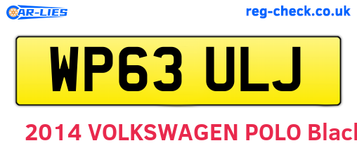 WP63ULJ are the vehicle registration plates.