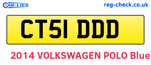 CT51DDD are the vehicle registration plates.