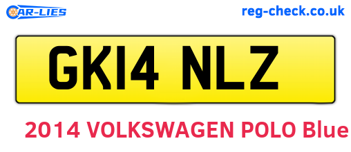 GK14NLZ are the vehicle registration plates.
