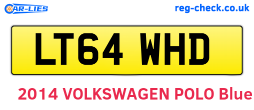 LT64WHD are the vehicle registration plates.