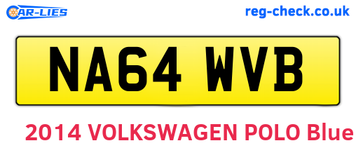 NA64WVB are the vehicle registration plates.