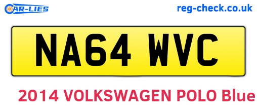 NA64WVC are the vehicle registration plates.