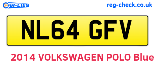 NL64GFV are the vehicle registration plates.