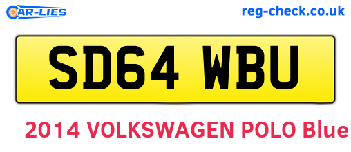 SD64WBU are the vehicle registration plates.