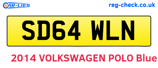 SD64WLN are the vehicle registration plates.