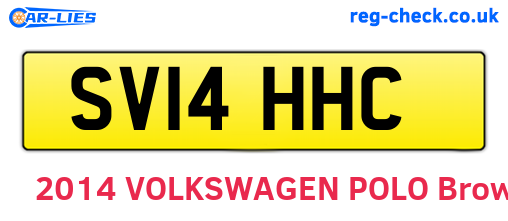SV14HHC are the vehicle registration plates.