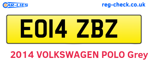 EO14ZBZ are the vehicle registration plates.