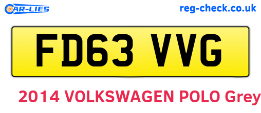 FD63VVG are the vehicle registration plates.