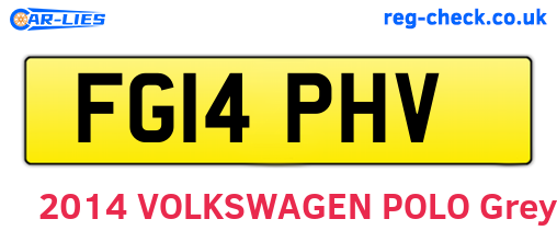 FG14PHV are the vehicle registration plates.