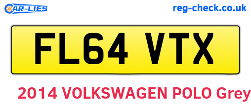 FL64VTX are the vehicle registration plates.