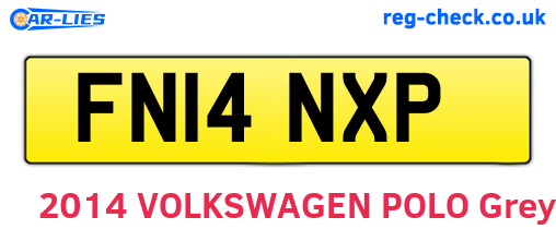 FN14NXP are the vehicle registration plates.