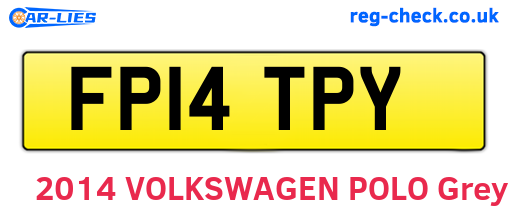 FP14TPY are the vehicle registration plates.
