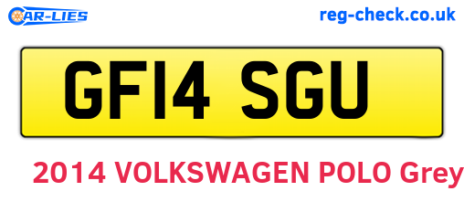 GF14SGU are the vehicle registration plates.