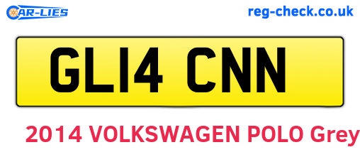 GL14CNN are the vehicle registration plates.