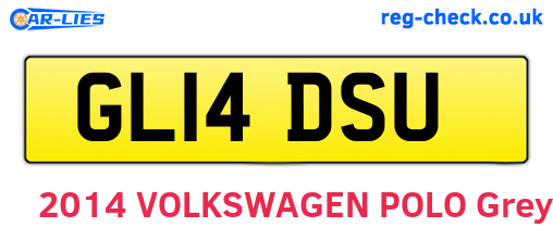 GL14DSU are the vehicle registration plates.