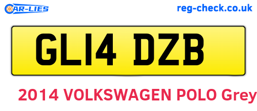 GL14DZB are the vehicle registration plates.