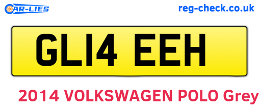 GL14EEH are the vehicle registration plates.