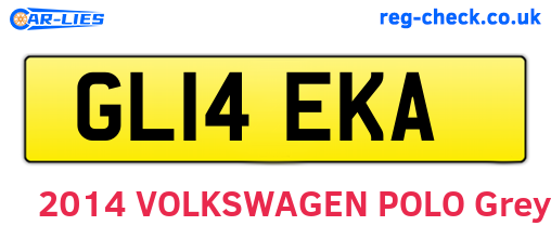 GL14EKA are the vehicle registration plates.