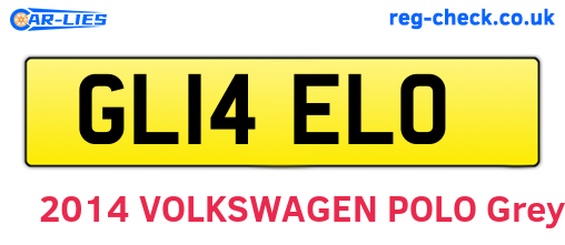 GL14ELO are the vehicle registration plates.