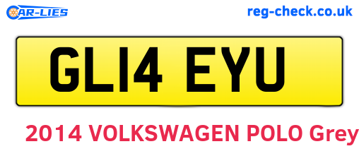 GL14EYU are the vehicle registration plates.