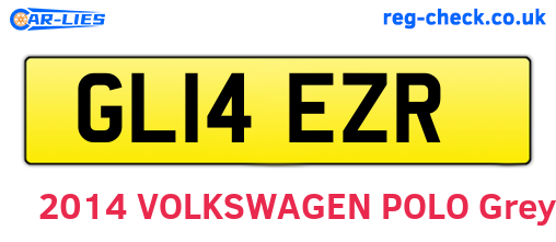 GL14EZR are the vehicle registration plates.