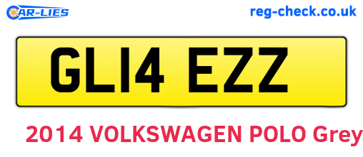 GL14EZZ are the vehicle registration plates.
