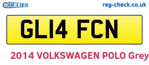 GL14FCN are the vehicle registration plates.