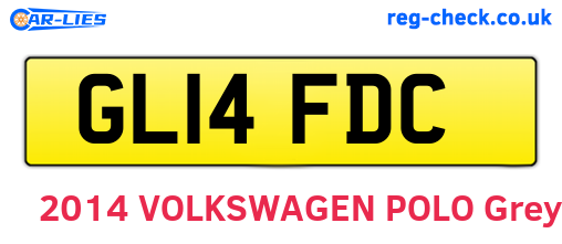GL14FDC are the vehicle registration plates.