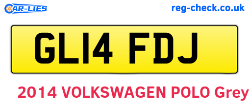 GL14FDJ are the vehicle registration plates.